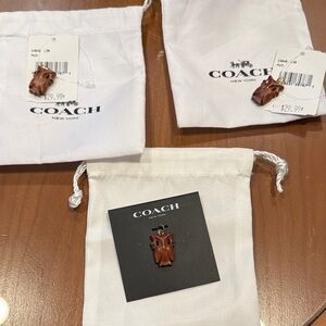 Coach Brown Owl Keychain